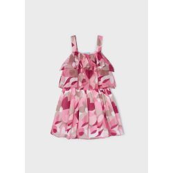Mayoral mályva-rózsaszín mintás nyári ruha